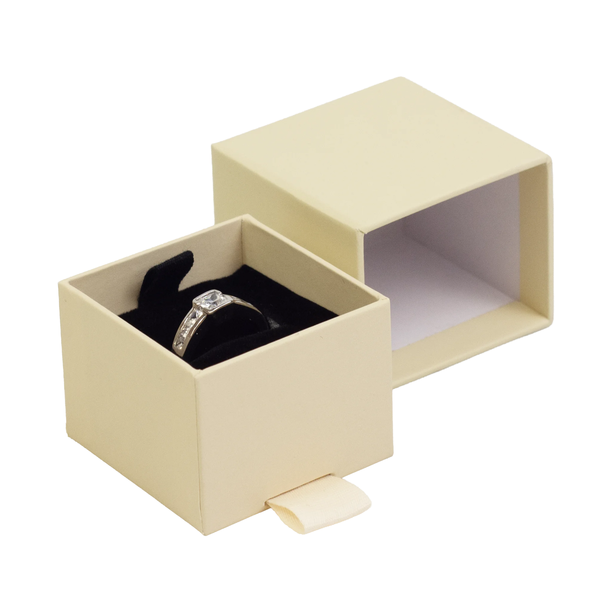 Foil Branded FSC Peony Ring Box