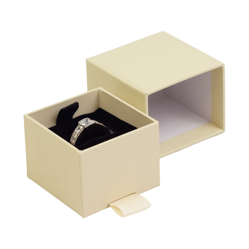 Foil Branded FSC Peony Ring Box