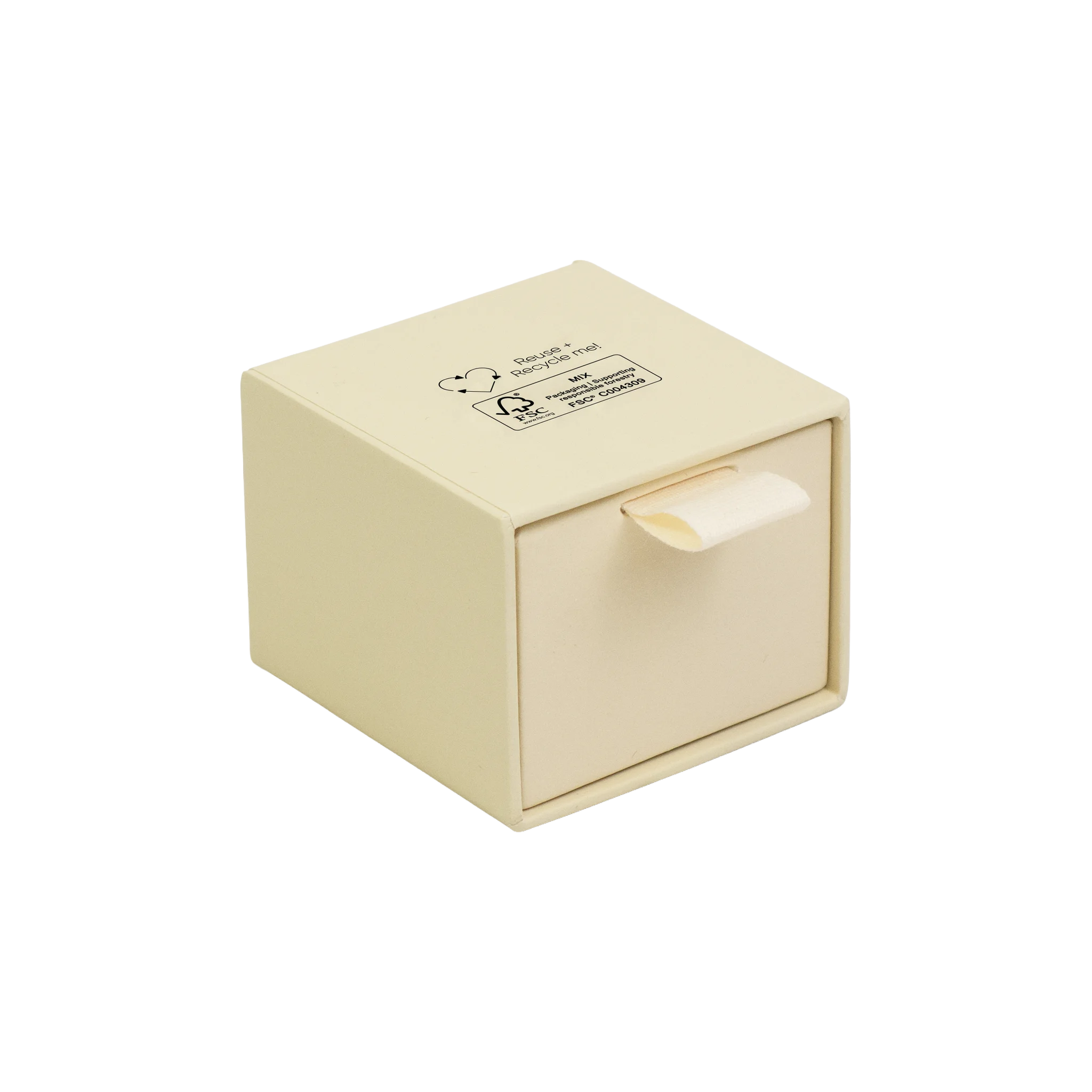 Foil Branded FSC Peony Ring Box