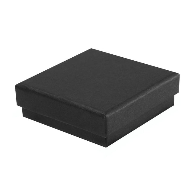Black square recyclable eco kraft box.