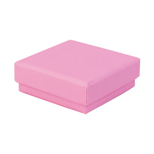 Pink square recyclable eco kraft box.