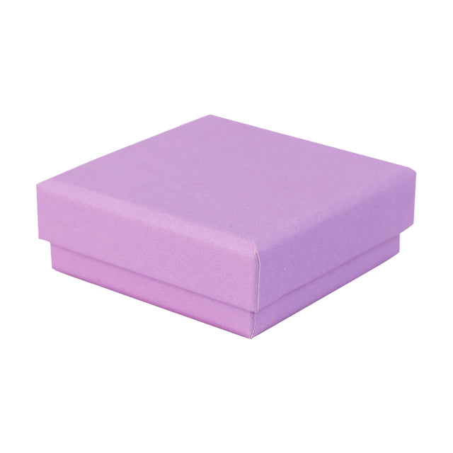 Lilac square recyclable eco kraft box.