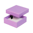 Lilac square recyclable eco kraft box.