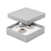Digital Branded FSC Poppy Mini Square Stud Ring Box