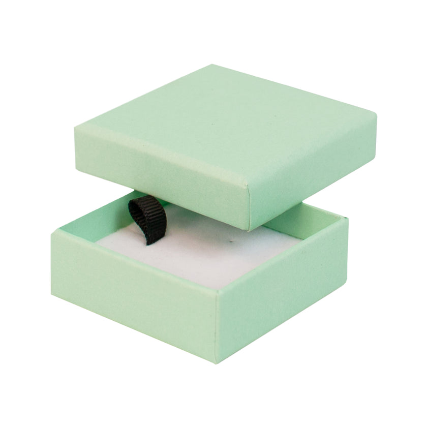 Green square recyclable eco kraft box.