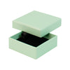 Green square recyclable eco kraft box.