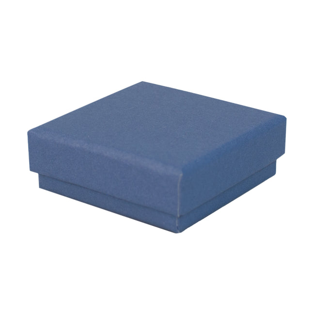 Blue square recyclable eco kraft box.