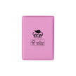 Pink rectangle recyclable eco kraft box with FSC logo.