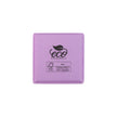 Lilac square recyclable eco kraft box with FSC logo.