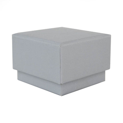 Grey Branded Eco Kraft Ring Jewellery Box | FSC