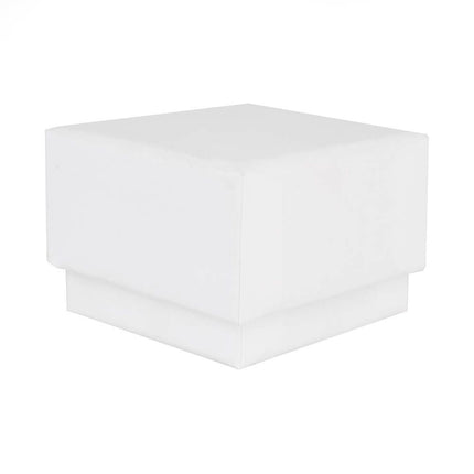 White Branded Eco Kraft Ring Jewellery Box | FSC