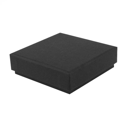 Black Digital Printed Eco Kraft Pendant Earring Box Small | FSC