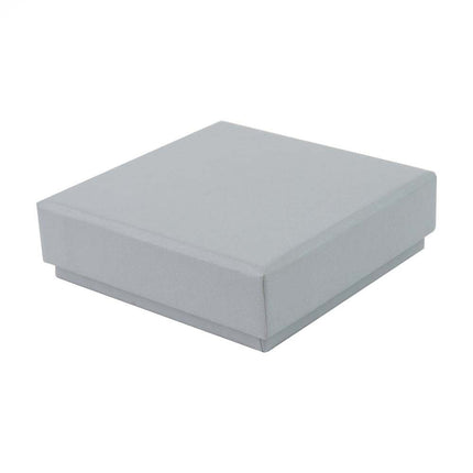 Grey Branded Eco Kraft Pendant Earring Box Small | FSC