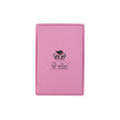 Pink rectangle recyclable eco kraft box with FSC logo.
