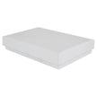 White Digital Printed Eco Kraft Pendant Earring Box Medium | FSC