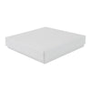White Digital Printed Eco Kraft Pendant Earring Box Large | FSC