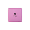 Pink square recyclable eco kraft box with FSC logo.