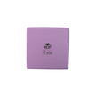 Lilac square recyclable eco kraft box with FSC logo.