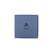 Blue square recyclable eco kraft box with FSC logo.