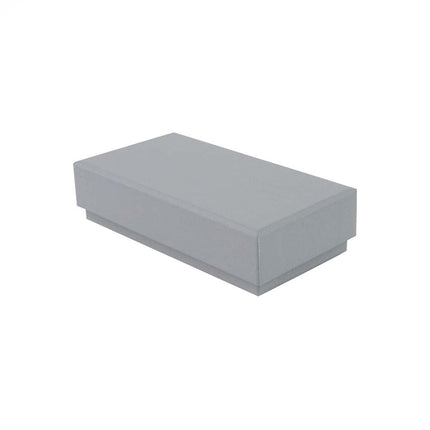 Grey Eco Kraft Cufflink Earring Box | Anti-tarnish | FSC