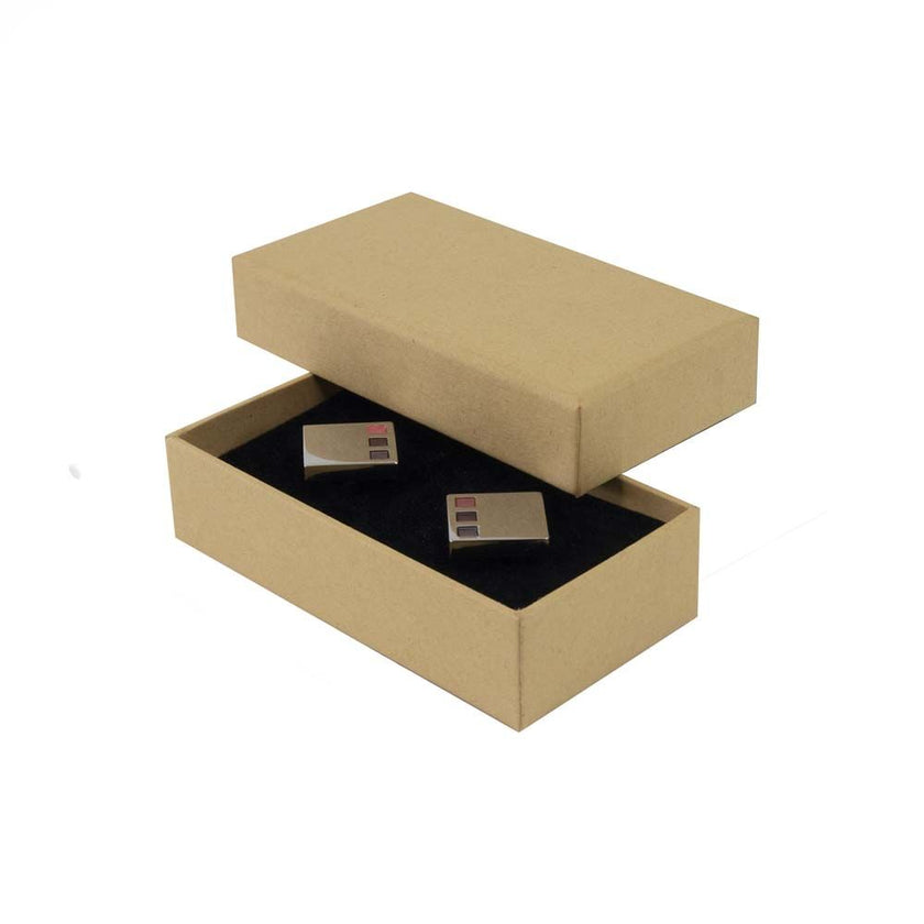 Digital Branded FSC Poppy Cufflink Earring Box
