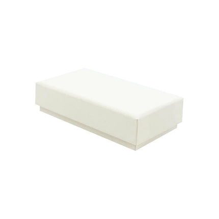 White Eco Kraft Cufflink Earring Box | Anti-tarnish