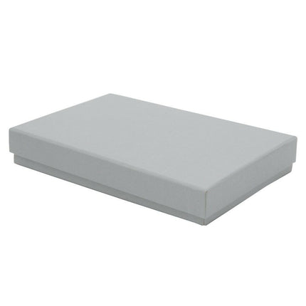 Grey Eco Kraft Necklace Pendant Box | Anti-tarnish | FSC