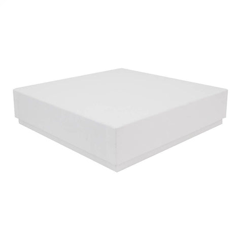 White Eco Kraft Deep Necklace Jewellery Box | Anti-tarnish | FSC
