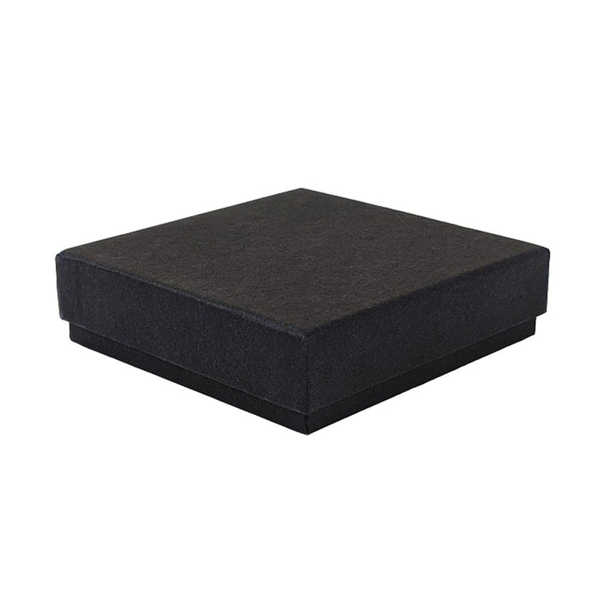 Black Digital Printed Eco Kraft Bangle Pendant Earring Box | FSC