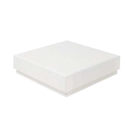 White Branded Eco Kraft Bangle Pendant Earring Box | FSC