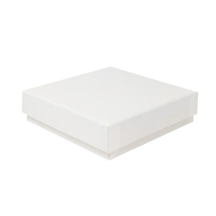 White Digital Printed Eco Kraft Bangle Pendant Earring Box | FSC
