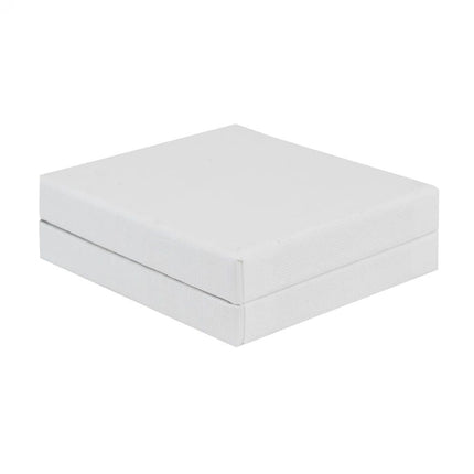 White Branded Pendant Earring Gift Box Small | Shoulder Box