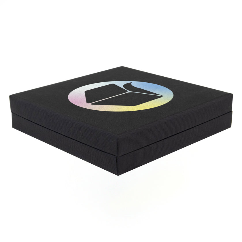 Black Digital Printed Pendant Earring Gift Box Large | Shoulder Box