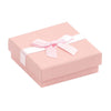 Pink Pendant Earring Jewellery Box with Ribbon | Anti-tarnish