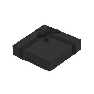 Black Bracelet Bangle Jewellery Box with Ribbon | Anti-tarnish