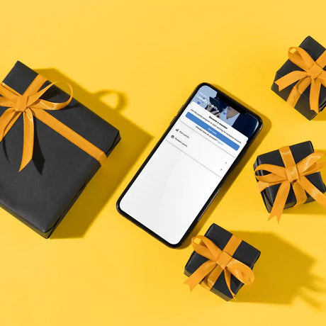 Mobile phone with Loyalty App showing